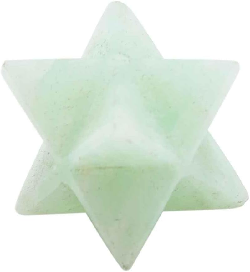 Reiki Gemstone Amazonite 8 Point Star Merkaba 20 to 25 mm Approx Set of 10 Pcs