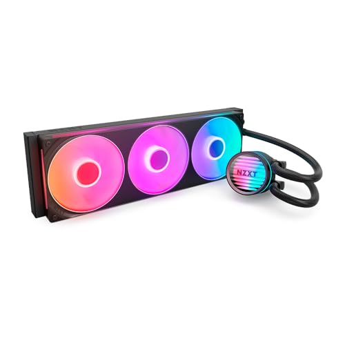 NZXT Kraken Core 360 RGB - Refrigeración líquida AIO CPU - Radiador de 360 mm - Ventilador de un solo marco 360 mm - Compatible con AMD® AM5/AM4 e Intel® LGA 1851/1700/1200/115X - Negro