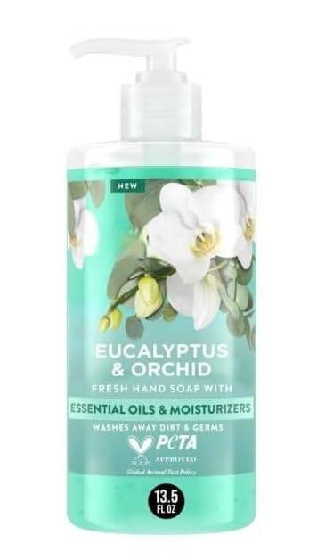 Essentials Liquid Hand Soap Refreshing Eucalyptus Orchid 13 5 fl oz- 1 pack