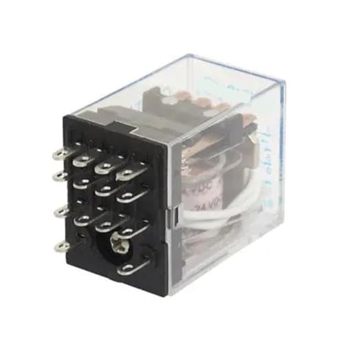 Relé de potencia 24V DC HH54P 14 pines para automatización industrial