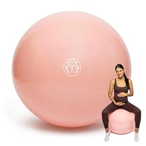 Baby Bump Birthing Ball for Pregnancy & Labor | Maternity, Yoga, Pilates & Exercise Ball | Anti-Burst, Non-Slip Design