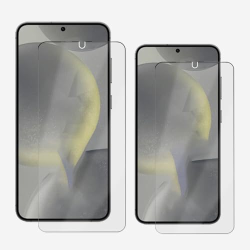 UOWORLD | �݊��iGalaxy S24 Plus/Galaxy S25 Plus�Ή� �y�A���`�O���A�t�B�����Q���Z�b�g�z �ϏՌ� ���� �ȒP�\�t�� ���˖h�~ 2D�\�t�g�ی� �t���\�t�g�t�B����