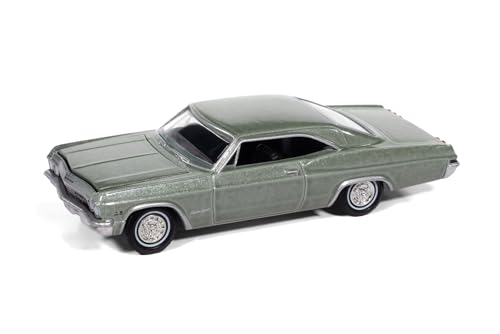 Modelo de coche 1965 SS 396 Willow Green Metallic 1/64 miniatura 1