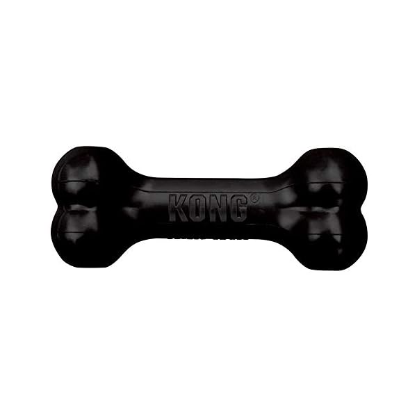KONG – Extreme Goodie Bone – Durable Rubber Dog Bone for Power Chewers, Black – for Large Dogs KONG – Extreme Goodie Bone – Durable Rubber Dog Bone for Power Chewers, Black – for Large Dogs