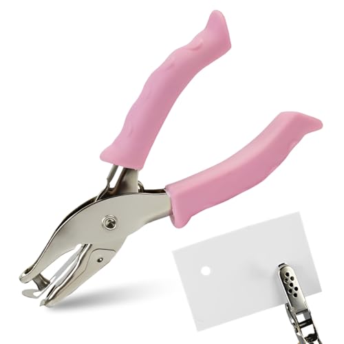 CEJAS 1 Pezzo Punzone Singolo 6 mm, 8 Fogli Foro di Perforazione,Pinze per Punzonatura,Perforatore Foro Tonda,per Mestieri Etichette Regalo Carta Scrapbooking DIY Craft