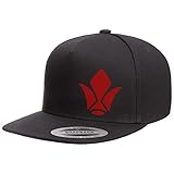 Calibear Prints Tekkadan Logo Mobile Suit Gundam Iron Blooded Orphans Anime Hat Flat Bill Cap Black, One Size-X-Large