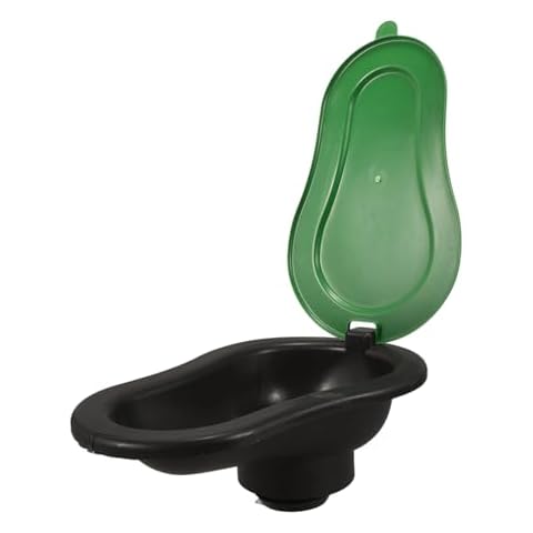 GOOHOCHY Temporary Toilet Small Toilet Outdoor Toilet Portable Toilet Camping Toilet with Lid Boating Toilet Luggable Toilet Portable Bed Pan Seat Travel Toilet Hiking Squatting Plastic Cover