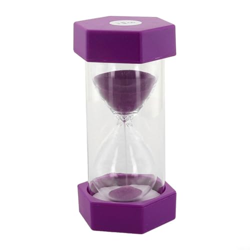 YJDOORPLAY - 5 Minutes Hourglass Sand Timer Plastic Hexagon Base Decorative Clock for Kids Home Office Classroom Study Games Relaxation(Purple 5 Minute)