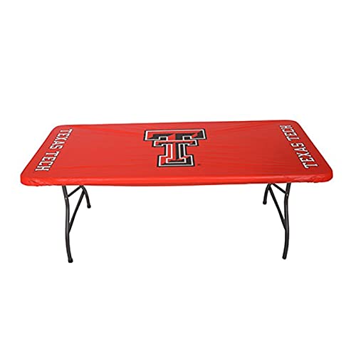 Kwik Covers 8' Rectangle Texas Tech University Table Cover - Single