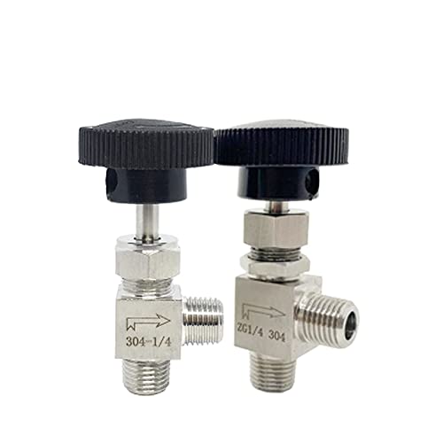 DbHFgjMN 2pcs/5pcs 1/8 '' 1/4 '' 3/8 '' 1/2 '' Zg Frea masculina Aço inoxidável 304 Válvula