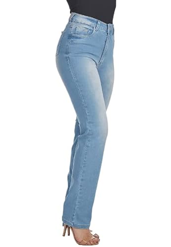 Calça Jeans HNO Jeans Reta Lisa Basic Azul Claro