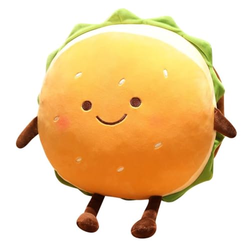 Goylmc Hamburger Plush Toy - Hamburger Stuffed Toys - Cute Food Plush Pillow - Room Decor Holiday Birthday for Kids Boys Girls (6')