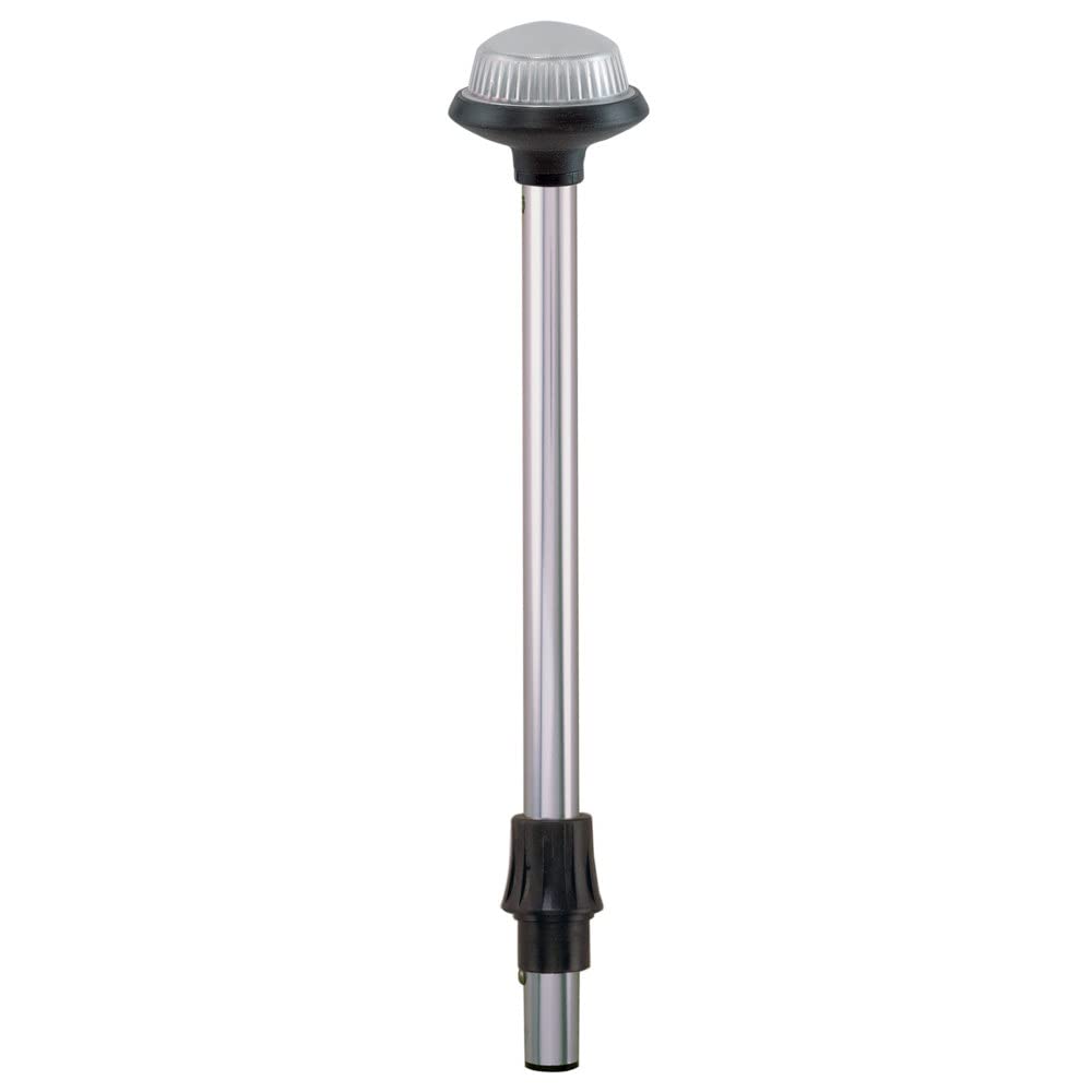 Perko 1460DP5CHR Coastal Series Reduced Glare White All-Round Pole Lights - 42" Pole