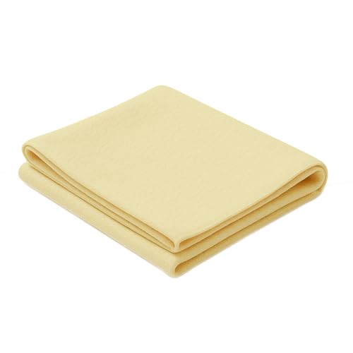 Serviette de Séchage Voiture 66×43 cm type Peau de Chamois – Chamoisine Synthétique PVA Ultra Absorbante – Chiffon Anti-Rayures, Lavable et...