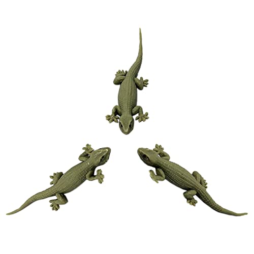 Image of AGC Fake Lizard & Snake Combo Toys | Realistic Rubber Chipkali & Snake Prank Toy | Scary Prank Gadget for Kids & Adults | Real Looking Reptile Toy for Fun & Decoration (Pack of 1 Lizard + 1 Snake)