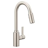 Moen 7882SRS Genta LX Single-Handle Pull-Down Sprayer Modern Kitchen Faucet with Reflex and Power Boost, Spot Resist Stainless