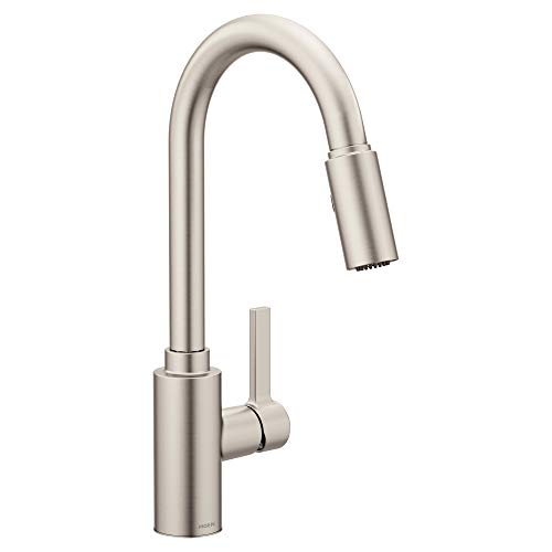 Moen Kitchen Sink Faucets With Sprayer Ada Compliant Stainless Steel