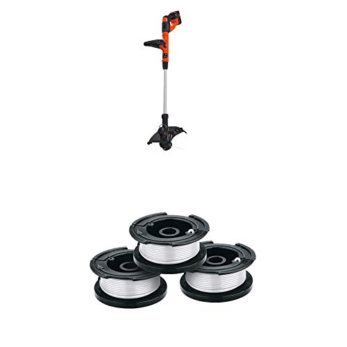 Image of BLACK+DECKER 40V MAX String Trimmer /Edger with Trimmer Line, 30-Foot, 0.065-Inch (LST140C & AF-100-3ZP)