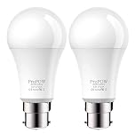 Dusk to Dawn Light Bulb,ProPOW 5W (40 Watt Equivalent) Sensor LED Bulbs A19 Automatic On/Off, Indoor/Outdoor Lighting Lamp for Porch Garage Driveway Yard Hallway Basement Patio(B22,Soft White,2-Pack)