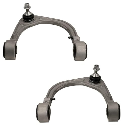 Image of Detroit Axle - RWD 8pc Front End Kit for 2014 2015 Cadillac CTS, 4 Lower Rearward and Upper Control Arms with Ball Joint 2 Outer Tie Rods 2 Sway Bar Links Replacement