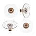 50-Piece Gold Tone Hypo Allergenic Bullet Clutch Earring Backs with Pad