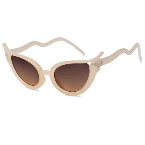 Lunettes de soleil pour femmes UV400 avec verres dégradés chic