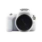Easy Hood Case for Canon EOS Rebel SL2 SL3, Anti-Scratch Soft Silicone Housing Protective Cover Protector Skin for Canon EOS 200D Rebel SL2 / EOS 200D II Rebel SL3 Digital Camera (White)