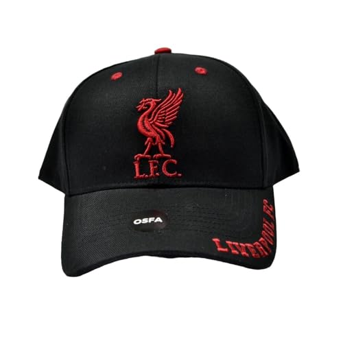 Liverpool FC Unisex Adult Mass Frost Snapback Cap (One Size) (Black/Red)