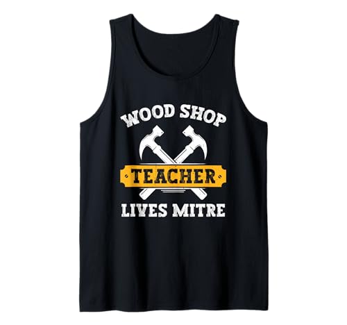 Maestro Apreciación Carpintería Materia Madera Tienda Maestro Camiseta Sin Mangas