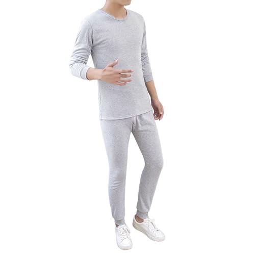Pantalon d'automne décontracté épais et haut thermique col rond