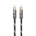 HHDZI Subwoofer Cable, RCA to RCA, RCA Audio Cable, Home Theater, HD TV, Amplifier Receiver (1.5M)