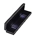 LETURE Long Chain Necklace Jewelry Gift Box Case with LED Light, Elegant Velvet Necklace Pendant Bracelet Box for Jewelry Display Wedding Engagment Valentine's Day (Black)