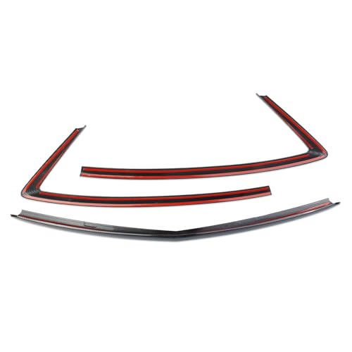 Image of crosselec Front Grille Frame Cover Trims Accessories for 2022-2025 Acura MDX (Carbon Fiber Pattern)