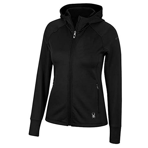 Spyder Women's Hayer Full Zip Fleece Jacket, Black F20 Large