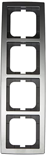 Busch-Jaeger 1724-80 Cadre finition chrome mat élégance durable gamme solo