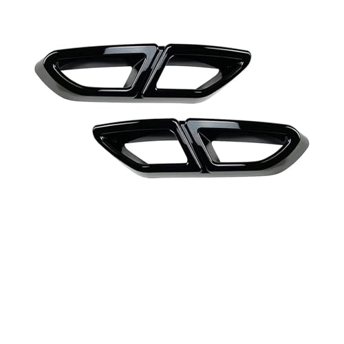 Moldura de la cubierta del escape para Passat B8, diseño premium en negro brillante de un par
