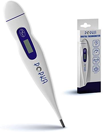 POPKA Basal Thermometer for Ovulation Tracking BBT - Waterproof, Highly Accurate 1/100th Degree, High Sensitivity Digital Medical Thermometer - Fertility Basal Thermometer for Natural Family Planning