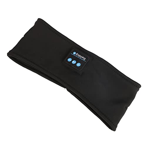 Haofy Bandeau de Musique de Sport sans Fil, écouteurs BT Légers pour Le Jogging, Le Sommeil et la Méditation, 16 Pouces, Lavables (Black) – vue 2