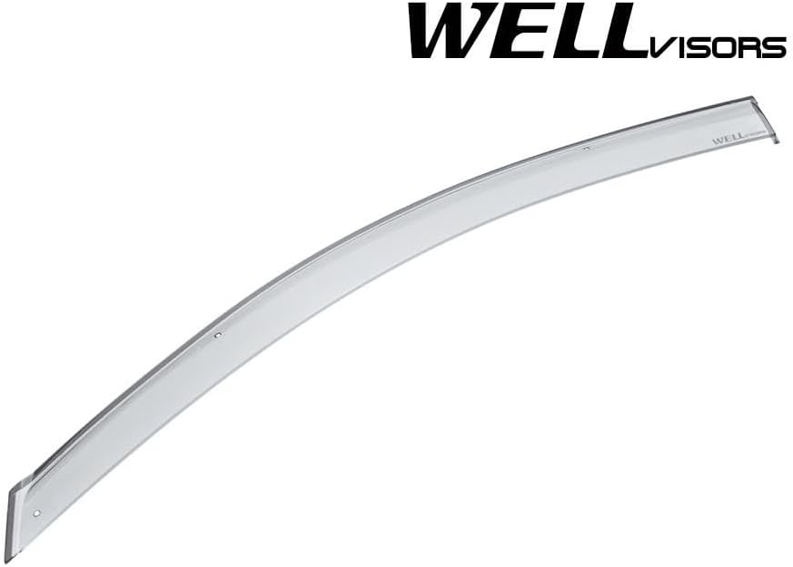 WellVisors Window Visors Wind Deflectors Compatible with Chevrolet Chevy 2009-2017 Traverse Premium Series Rain Guards 3-847CH025
