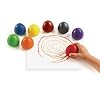 Colorations Chubby Non-Toxic Crayons for Toddlers, Palm Grip Eggs, Set of 8 Colors, Shape is Easy for Young Children Grip, Hold & Draw, Classroom Must Haves