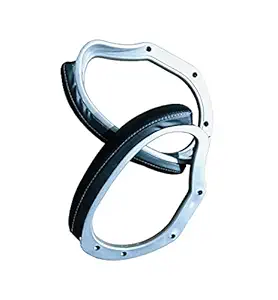 KITHANIA Office revolving Visitor Chair Handle, Handel in Heavy Duty with Leather Part (1 Pair Handles) Heavy Duty fit to Every Chair