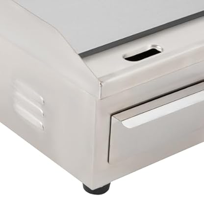 TaNeHaKi Elektrische Grillplatte,14 Zoll Kommerzielle Edelstahl Tischgrill,Bratplatte Mit Temperaturreglern FüR KüChe Hause – Bild 6