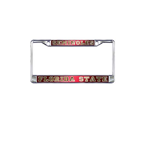 FSU Florida State Seminoles Chrome License Plate Tag Frame