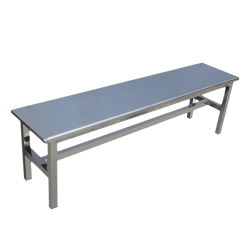 Banco De Jardín Sin Respaldo, Moderno Banco De Metal For Exteriores, Resistente A La Intemperie, Adecuado For Jardines, Terrazas, Porches,Con Gran Capacidad De Carga(120cm/47.2in)