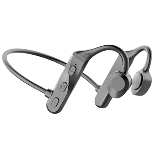 Bone Conduction Wireles Earphones Headset Sport Bluetooth Headphones Waterproof Intelligent Noise Reduction, IPX5, HiFi-Sound, Comfortable Wear, for Running, Walking, Workout Black