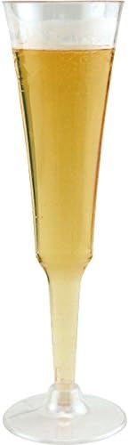 Fluted Disposable Champagne Glasses - 6 oz.