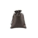 [Respirabilité et Praticité]: 10 PCS. Le matériau de notre sac de jute rendra la durabilité et la résistance de ces très hautes. La toile de jute a une bonne fonction d'absorption d'humidité et de perméabilité à l'air, de minuscules trous permettent à l'air de tourner.