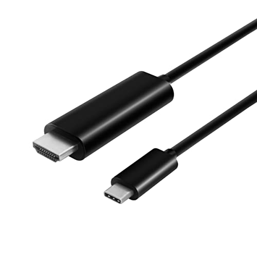Cable de vídeo Thunderbolt 3 a HDMI de 2 metros macho a macho conector niquelado