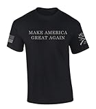 Trenz Shirt Company Trump 2024 Make America Great Again Dark MAGA Short Sleeve T-Shirt-Black-Medium