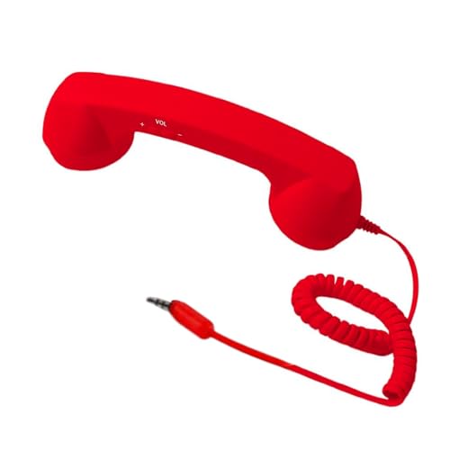 Auricular retro Tipo C para teléfono móvil con cable vintage y micrófono integrado